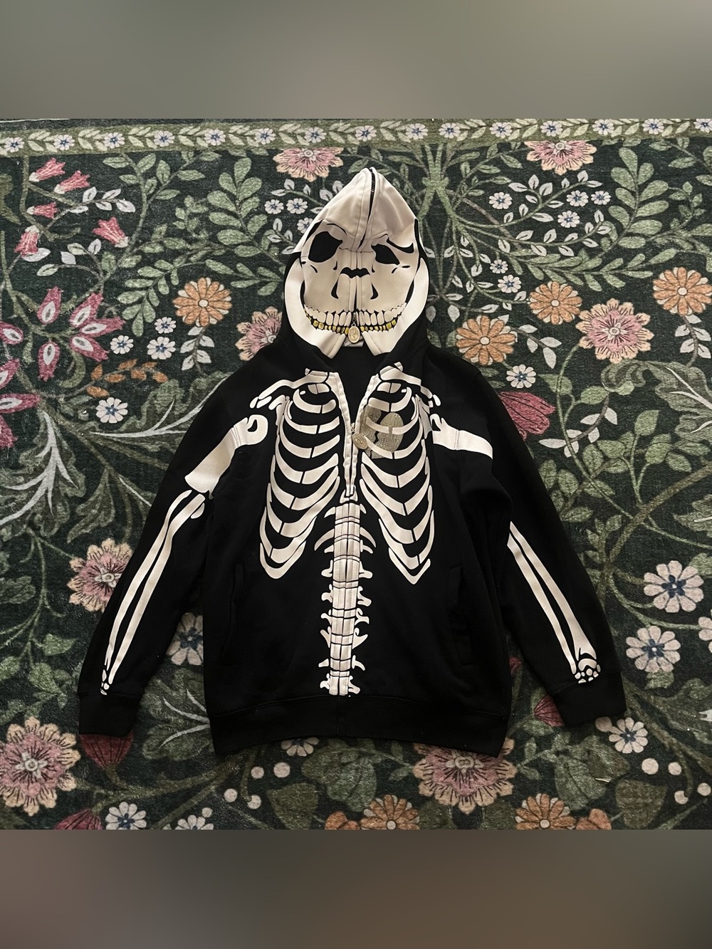 ☠️ Grunge Skeleton Zip Hoodie ☠️